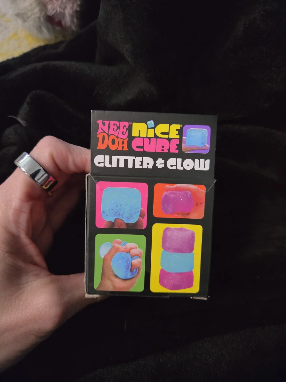 Needoh Nice Cube Glitter & Glow - Pink